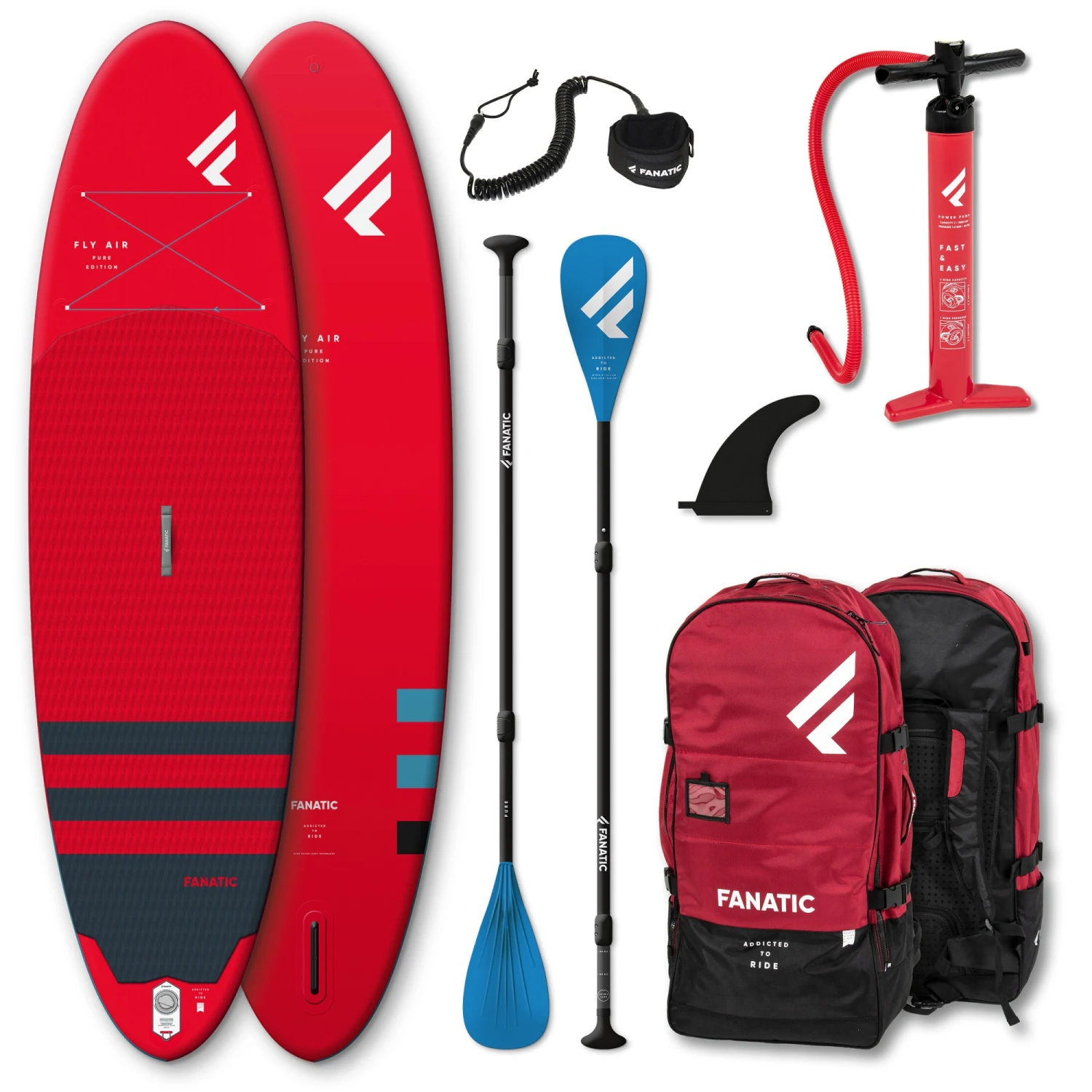 FANATIC ISUP Package Fly Air/Pure Red 2023 - 10'4" 1 FANATIC ISUP Package Fly Air/Pure Red 2023 - 10'4"
