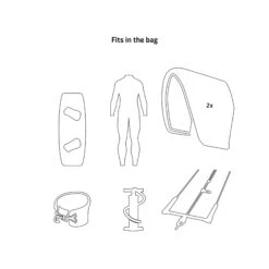 PROLIMIT Kite Session Bag Grey/White - 70 X 40 Grey/White -SUP Verkäufe 404.03395.020 5